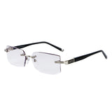 Antifatigue,Rectangle,Rimless,Lightweight,Readers,Reading,Glasses,Frameless,Presbyopic,Glasses