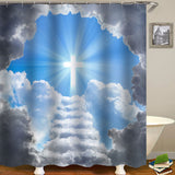 Break,Through,Clouds,Redemption,Waterproof,Bathroom,Shower,Curtain,Toilet,Cover,Floor,Bathroom