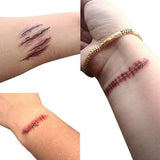 Halloween,Zombie,Scars,Tattoos,Bloody,Makeup,Terror,Wound,Scary,Blood,Injury,Sticker