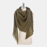 Fashion,Season,Solid,Color,Cashmere,Triangle,Scarf,Scarves,Shawl