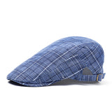 Outdoor,Summer,Plaid,pattern,Breathable,Beret,Solid,Newsboy,Cabbie,Visor