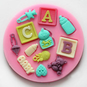 F0490,Silicone,Letter,Mould,Fondant,Decoration,Mould