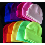 Winter,Men's,Beanie,Unisex,Fluorescent,Multicolor