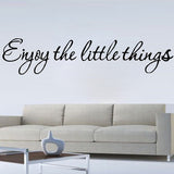 Enjoy,Little,Thing,Removable,Vinyl,Quote,Sticker,Mural