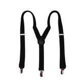 Women,Adjustable,Shape,Solid,Black,Elastic,Suspenders