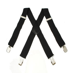 Terylene,Clips,Stretch,Elastic,Black,White,Suspenders