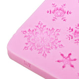 Christams,Silicone,Snowflakes,Fondant,Decoration,Mould