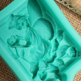 Silicone,Angel,Flower,Mould,Creative,Kitchen,Baking,Accessories