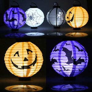 Halloween,Pumpkin,Paper,Lantern,Decoration,Supplies,Spider,Skull