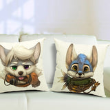 Cartoon,Pillow,Offcie,Cushion,Cover