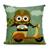 Cartoon,Print,Pillow,Office,Cushion