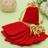 10PCS,Golden,Flannelette,Drawstring,Pouch,Jewelry,Pouch