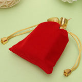 10PCS,Golden,Flannelette,Drawstring,Pouch,Jewelry,Pouch