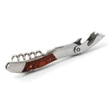 Handle,Stainless,Steel,Corkscrew,Double,Hinge,Bottle,Opener