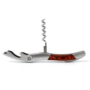 Handle,Stainless,Steel,Corkscrew,Double,Hinge,Bottle,Opener