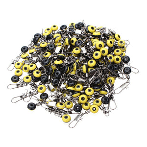 200pcs,Medium,Yellow,Space,Beans,Fishing,Swivels,Fishing,Accessory