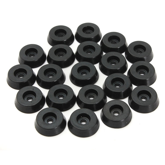 20pcs,Diameter,Furniture,Table,Chair,Rubber,Cover,Black