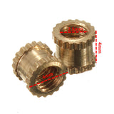 Suleve,M3BN1,M3*4mm,Brass,Knurl,Accessories,100pcs