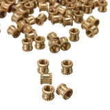 Suleve,M3BN1,M3*4mm,Brass,Knurl,Accessories,100pcs