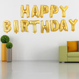 Golden,Alphabet,Balloons,Letters,Happy,Birthday,Party,Decor