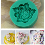 Beautiful,Silicone,Flower,Fondant,Mould,Decoration