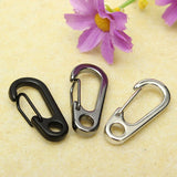 Stainless,Steel,Split,Keychain,Carabiners,Climbing,Fishing