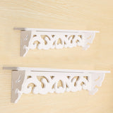 White,Wooded,Pierced,Shelves,Storage,Holder,Design,Shelf