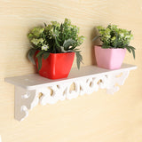 White,Wooded,Pierced,Shelves,Storage,Holder,Design,Shelf