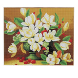 5244cm,Cross,Stitch,Gardenia,Flower,Needlework,Decor