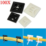 100pcs,Adhesive,Cable,Holder,Bracket,Square