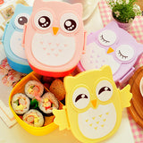 900ml,Plastic,Bento,Lunch,Square,Cartoon,Microwave,Container