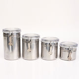 Durable,Stainless,Steel,Canister,Airtight,Sealed,Canister,Spice,Storage,Container,Snack