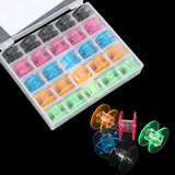 25pcs,Empty,Colorful,Plastic,Sewing,Machine,Bobbins,Spools,Brother,Babylock,Singer