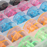 25pcs,Empty,Colorful,Plastic,Sewing,Machine,Bobbins,Spools,Brother,Babylock,Singer