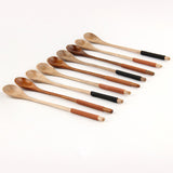 Handle,Wooden,Mixing,Spoon,Round,Handle,Ladle,Stirring,Spoon