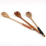 Handle,Wooden,Mixing,Spoon,Round,Handle,Ladle,Stirring,Spoon