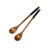 Handle,Wooden,Mixing,Spoon,Round,Handle,Ladle,Stirring,Spoon