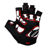 WOSAWE,Bicycle,Riding,Gloves,Shockproof,Silica,Short,Finger,Gloves,Skull,Pattern