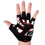 WOSAWE,Bicycle,Riding,Gloves,Shockproof,Silica,Short,Finger,Gloves,Skull,Pattern