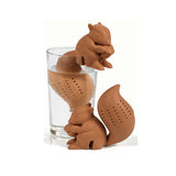 Silicon,Squirrel,Loose,Strainer,Filter,Infuser
