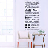 Removable,Vinyl,Decal,Mural,Family,Living,Decor,Quote,Sticker