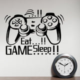 Creative,Handle,Stickers,SLEEP,GAME",Black,Vinyl,Removable,Printed,Sticker"