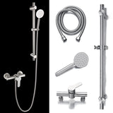 Stainless,Steel,Adjustable,Shower,Slider,Riser,System