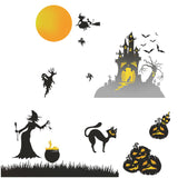 Miico,FX6312,Halloween,Sticker,Sticker,Living,Window,Witch