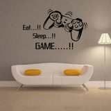 Creative,Handle,Stickers,SLEEP,GAME",Black,Vinyl,Removable,Printed,Sticker"