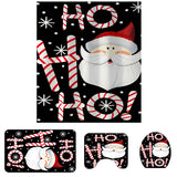 Santa,Claus,Christmas,Bathroom,Shower,Curtain,Skidproof,Toilet,Cover