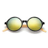 Unisex,Vintage,Retro,Round,UV400,Sunglasses,Handmade,Bamboo,Shades,Eyewear,Glasses