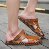 Outdoor,Summer,Leather,Casual,Round,Beach,Slipper,Sport,Shoes,Sandals