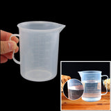 250ml,Plastic,Measuring,Clear,Double,Graduated,Cylindrical,Measuring