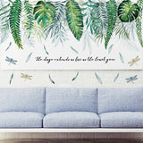 Green,Leaves,Stickers,Bedroom,Living,Dining,Kitchen,Vinyl,Decals,Murals